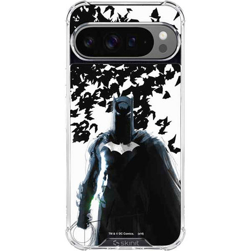 DC Comics Batman Holding batarang Art Google Pixel 10 Pro XL Clear Case